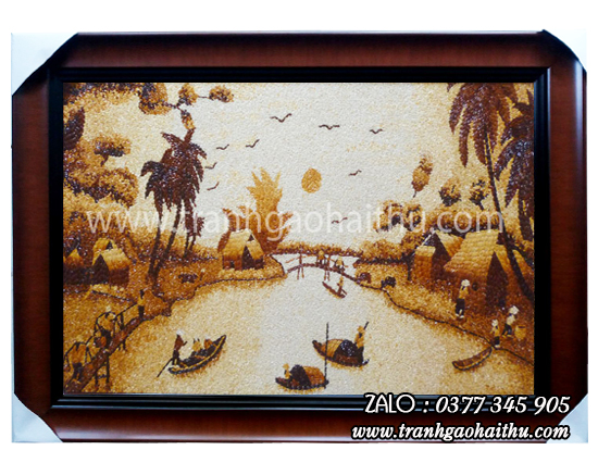Tranh gạo phong cảnh Việt Nam 35