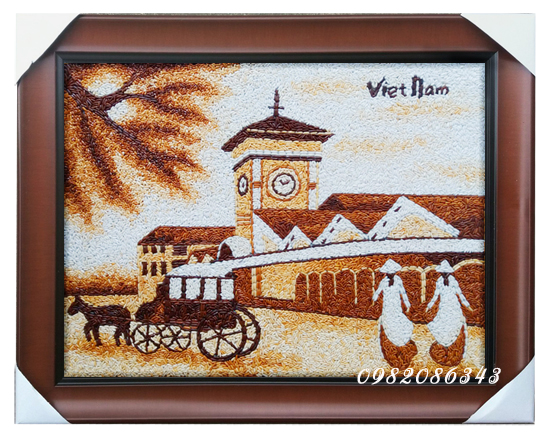 Tranh gạo chợ Bến Thành 2